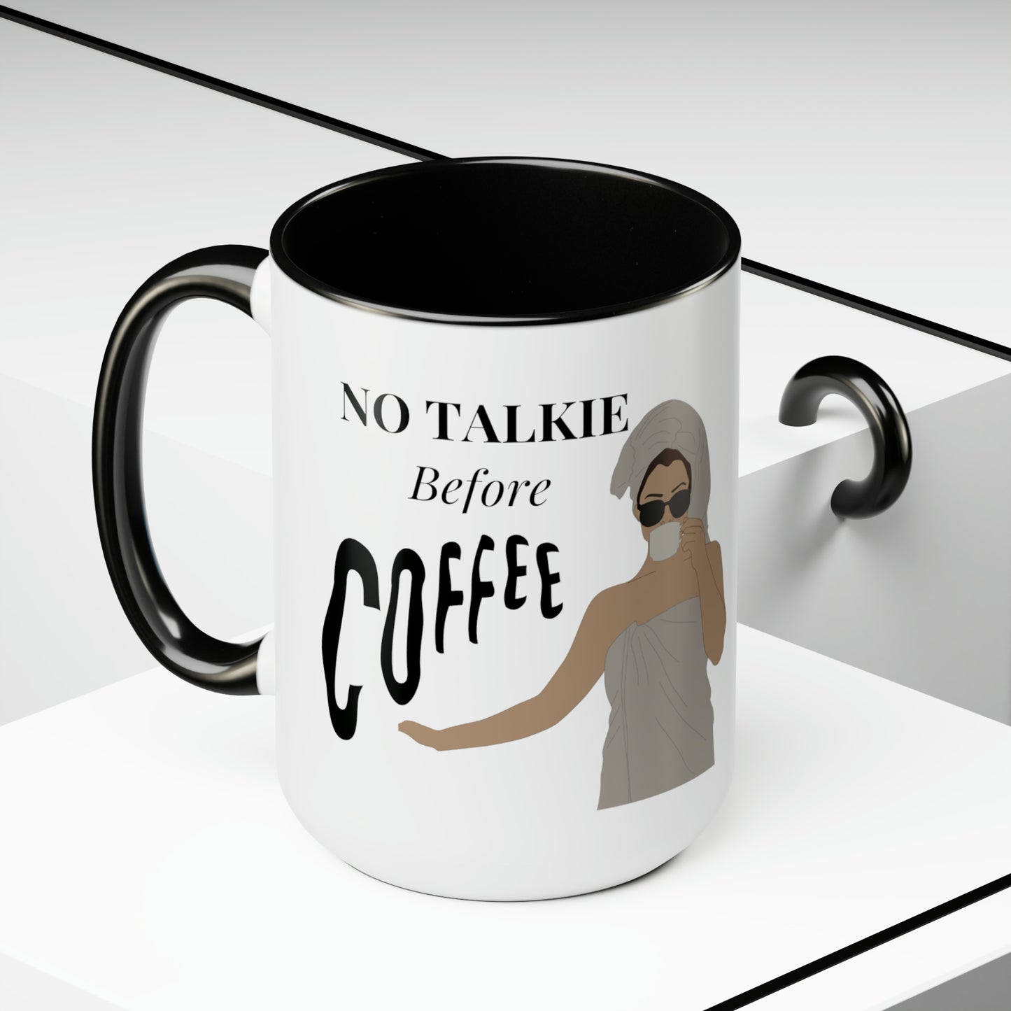 No Talkie Before Coffee Mug