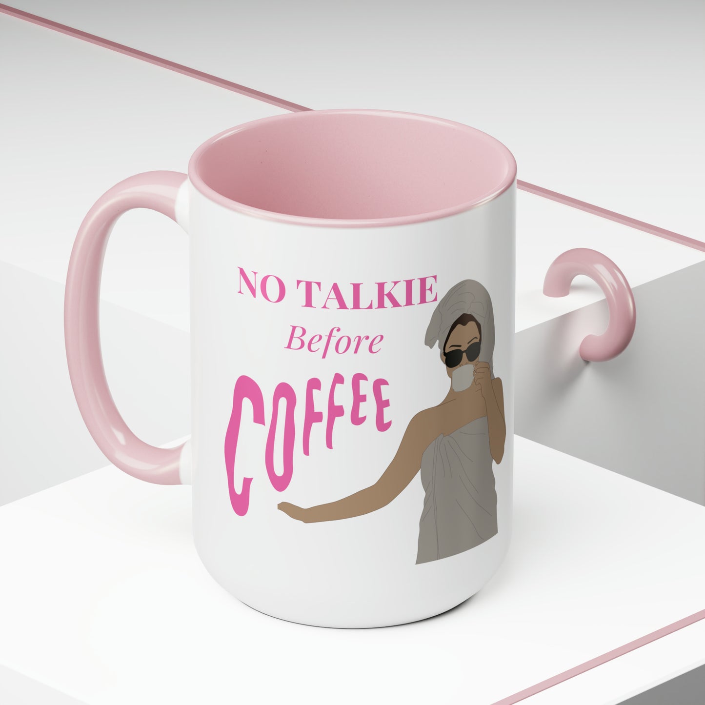 No Talkie Before Coffee Mug